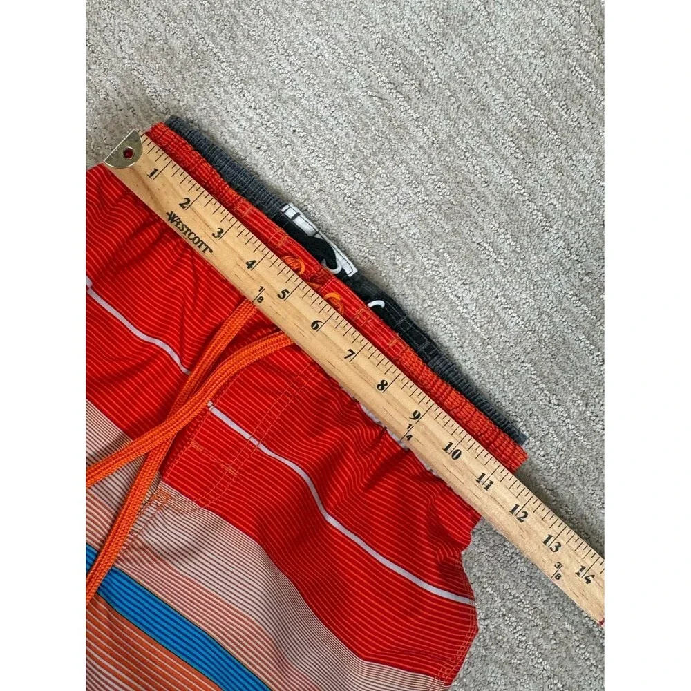 Kavu Kids Swim Trunks Bundle Boys Size M 10/12 Striped Mesh Lined Lot Red Blue